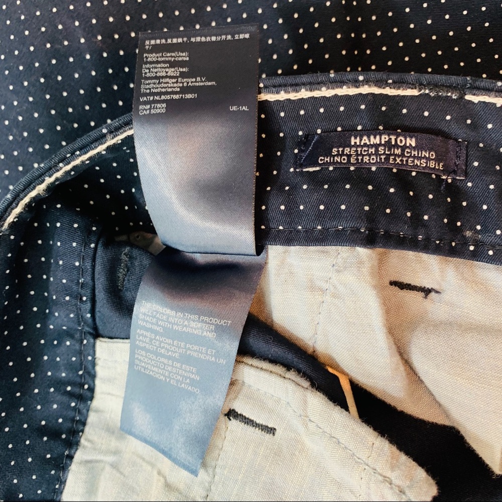 Tommy Hilfiger / Blue with White Polka Dots Pants - Picture 7 of 8